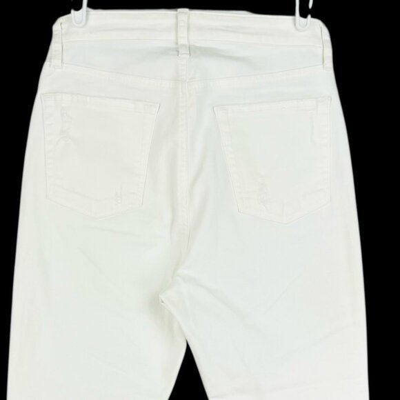 Lucky Brand Women's Bridgette Skinny Distressed White Ankle Jeans Size 8/29 NWOT - Picture 4 of 13